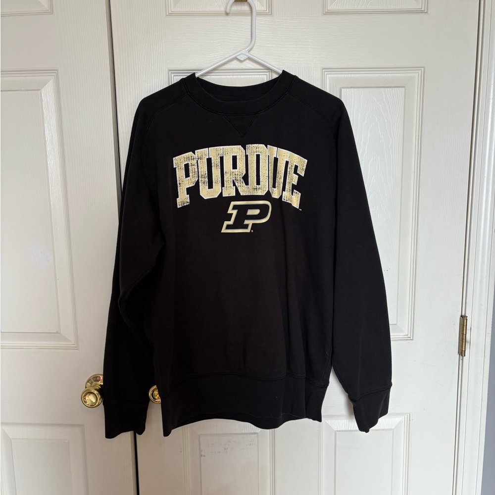 Knights Apparel Black and Gold Purdue Hoodie
